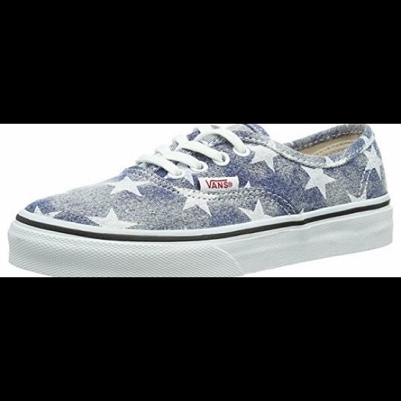 Vans Acid Denim Washed Stars Blue USA Shoes RARE - Picture 2 of 13